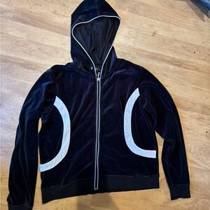 Black and White Zip-Up Hoodie
